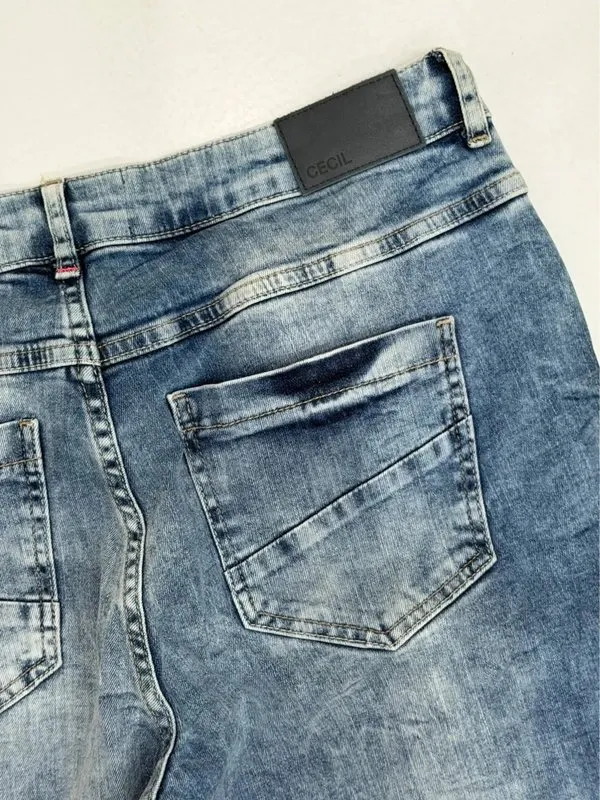 Blugi Cecil XL | Albastru, Lungi, Talie înaltă, Regular (Standard) fit - Image 5