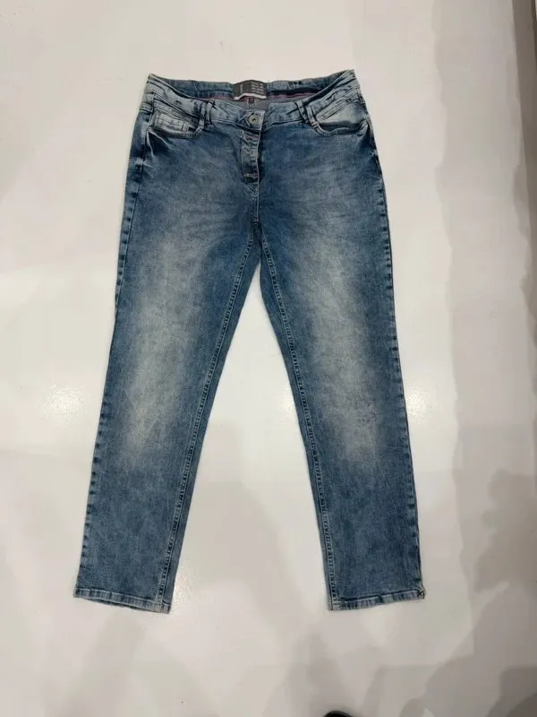 Blugi Cecil XL | Albastru, Lungi, Talie înaltă, Regular (Standard) fit - Image 6