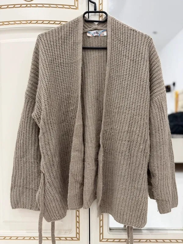 Cardigan Morghy Art Style XL | Bej, Mânecă lungă - Image 3