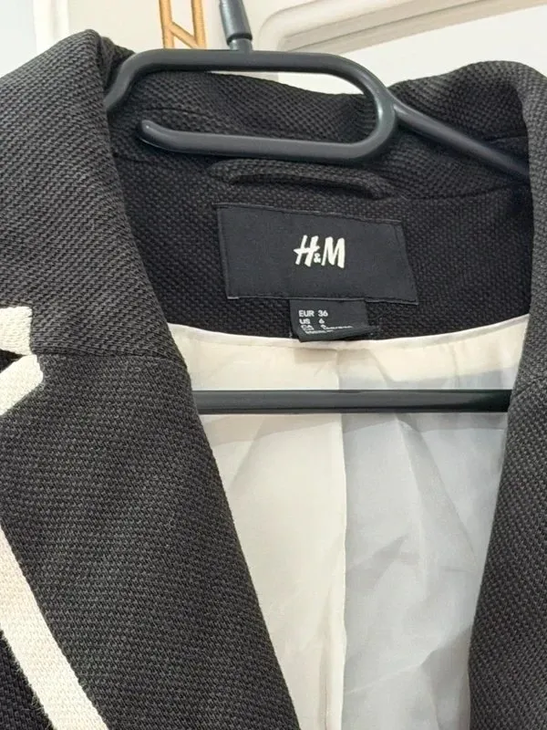 Sacou H&M S | Negru - Image 5