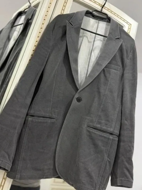 Pardesiu Emporio Armani S | Argintiu, Fără glugă - Image 3