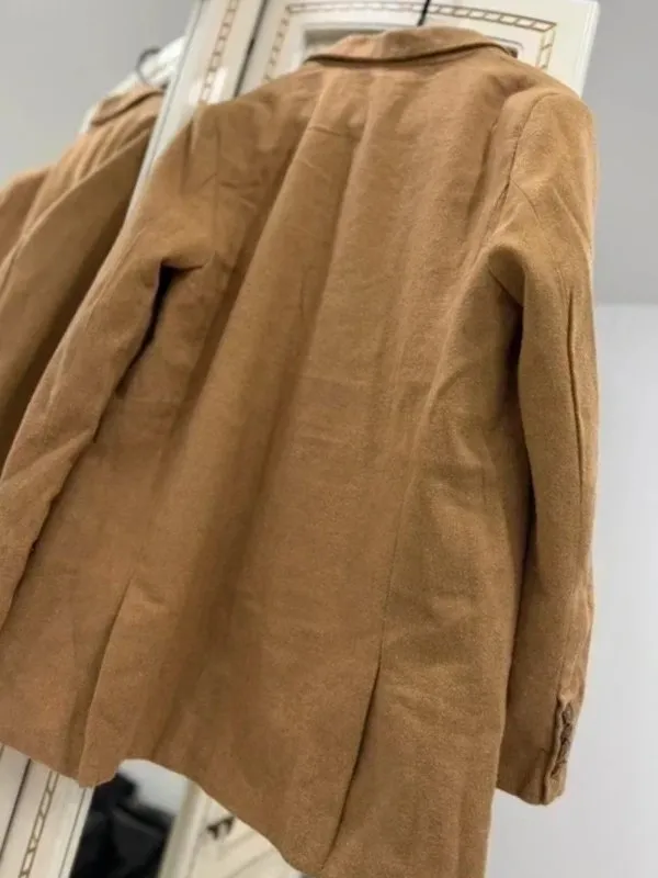 Pardesiu Pull&Bear XL | Caramel, Fără glugă - Image 3