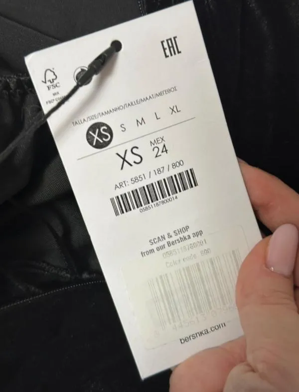 Rochie de ocazie Bershka XS | Negru, Mini, Bretele subțiri, Monocrom - Image 5
