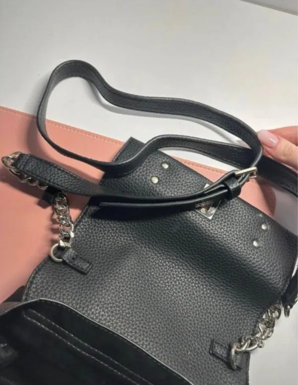 Geantă crossbody Guess | Negru, Logo - Image 3