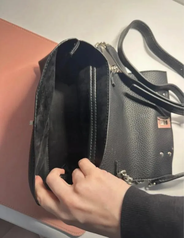 Geantă crossbody Guess | Negru, Logo - Image 5