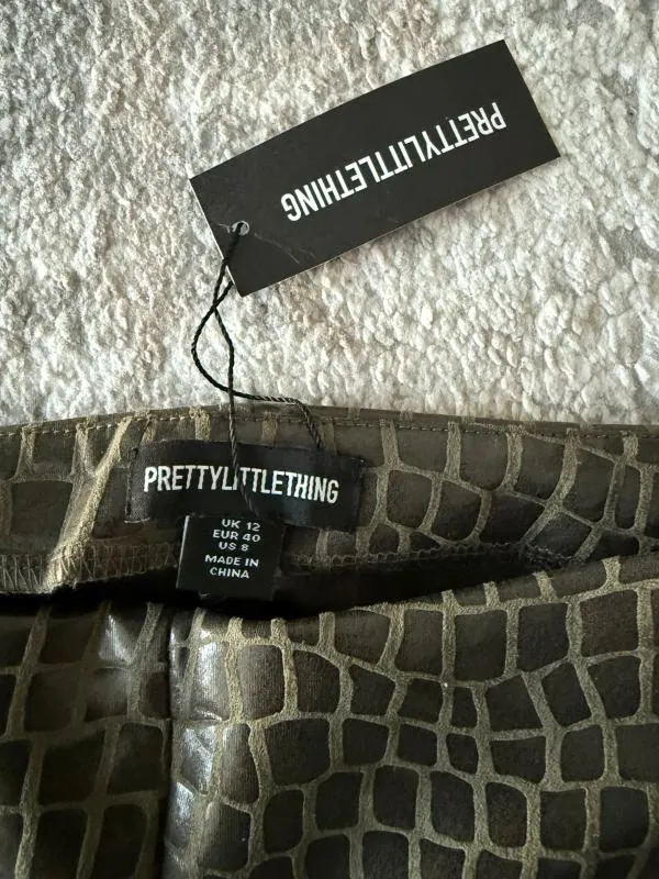 Pantaloni Missguided L | Khaki, Lungi, Clasici Casual - Image 5