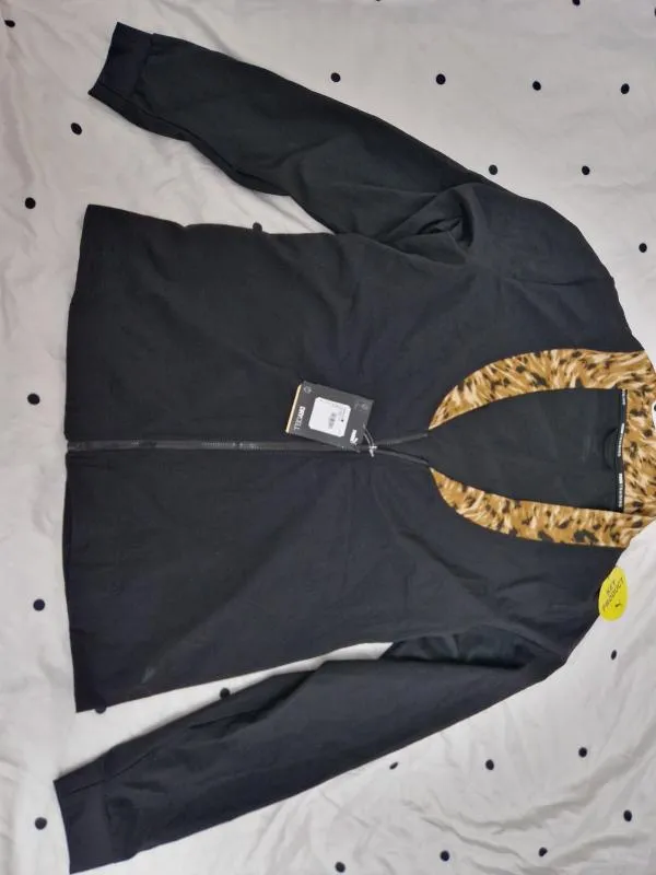 Jachetă sport Puma S | Negru, Animal print, Poliester - Image 2