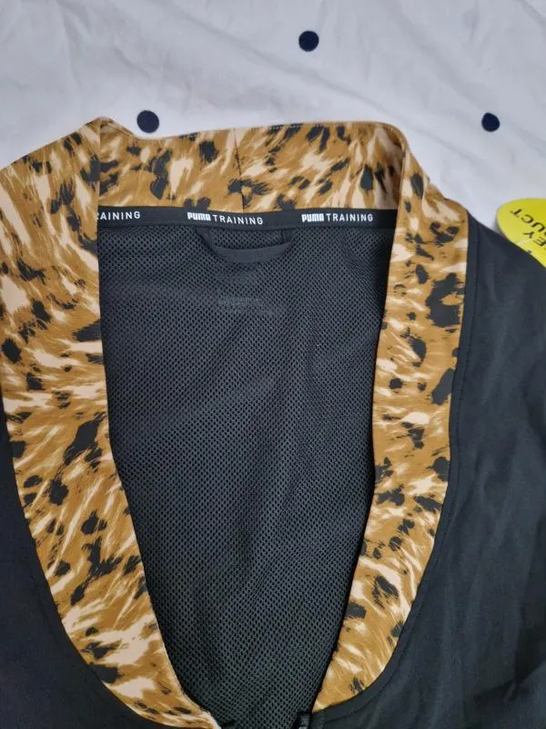 Jachetă sport Puma S | Negru, Animal print, Poliester - Image 3