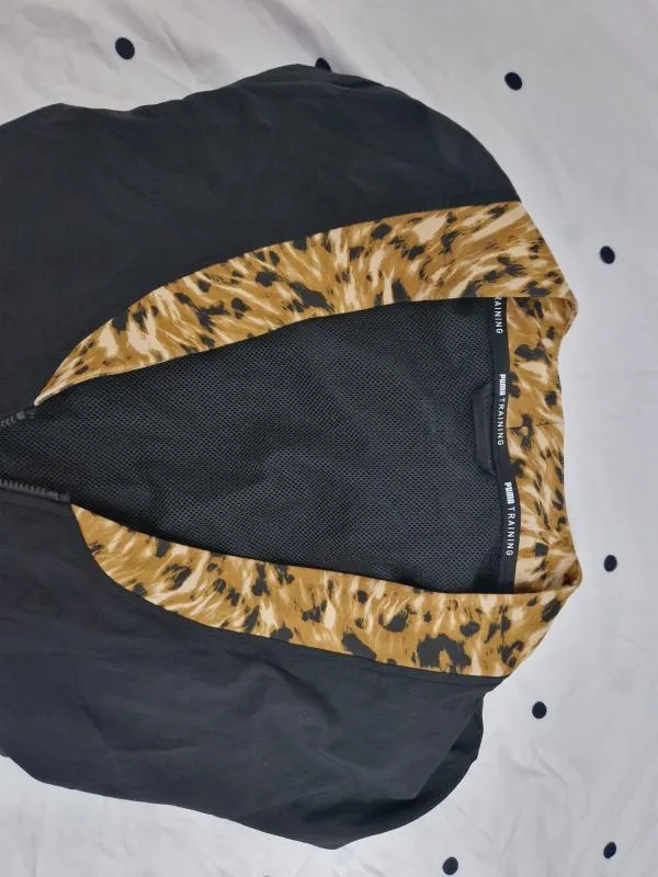 Jachetă sport Puma S | Negru, Animal print, Poliester - Image 4