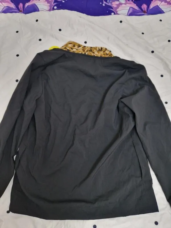 Jachetă sport Puma S | Negru, Animal print, Poliester - Image 5