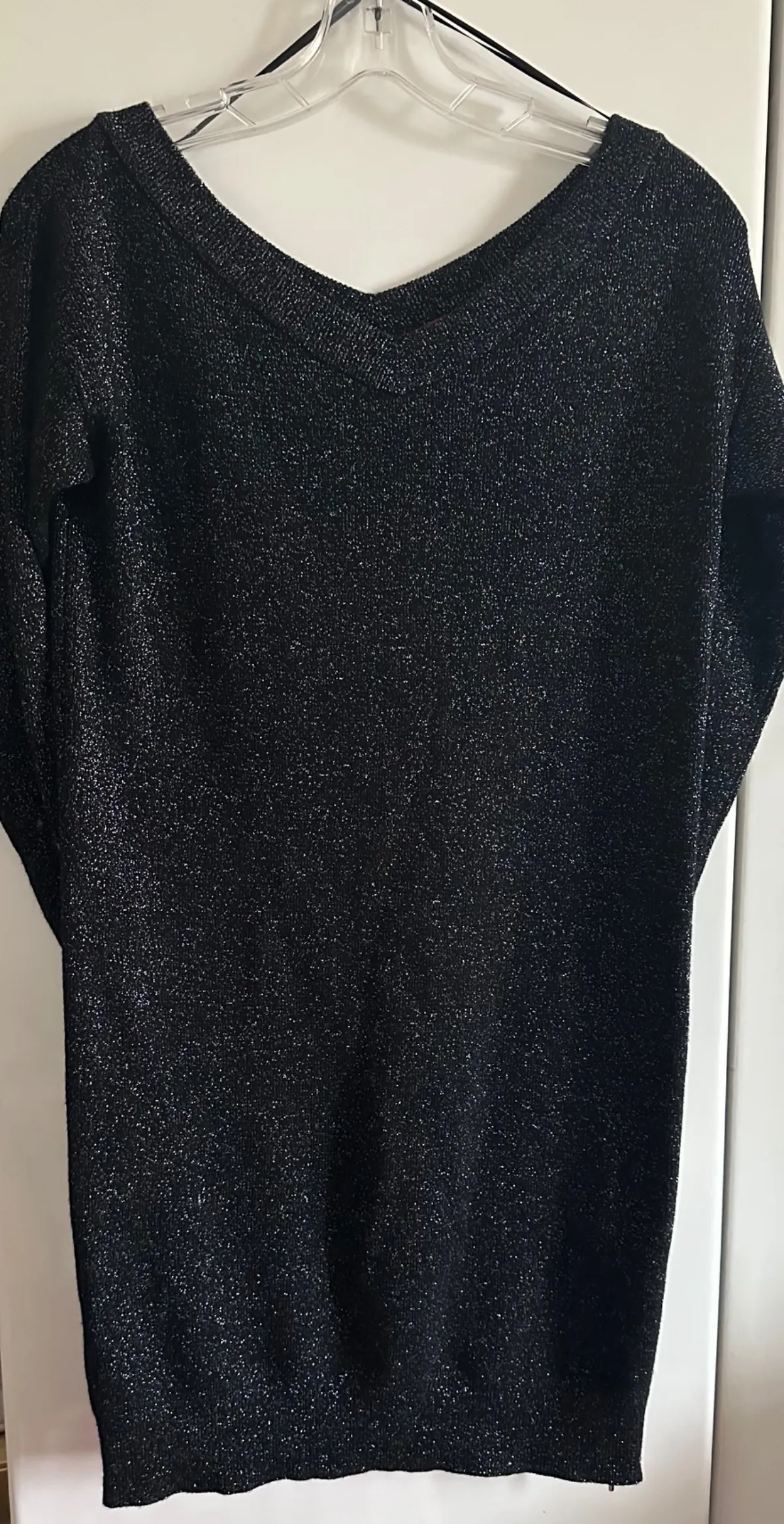 Pulover tip rochie Hugo M | Negru, Mânecă lungă, Lână - Image 7