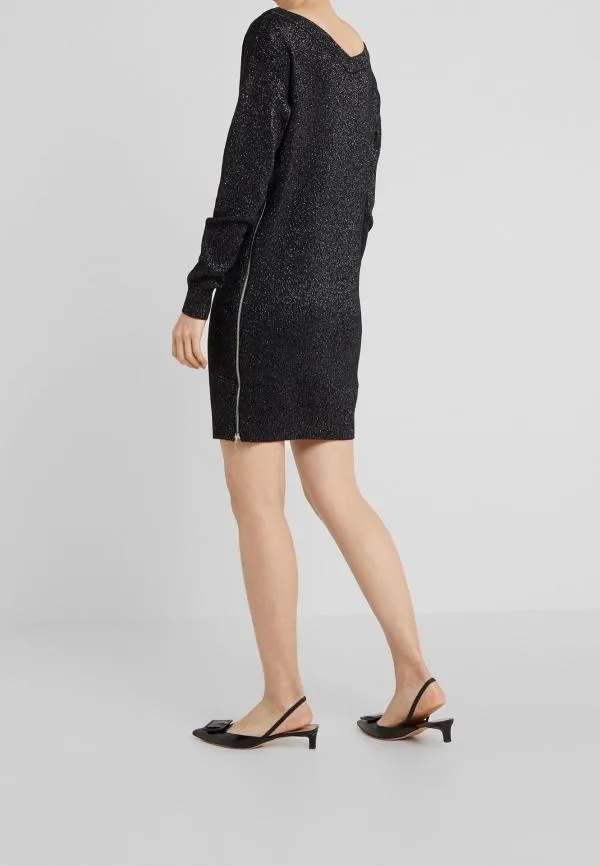 Pulover tip rochie Hugo M | Negru, Mânecă lungă, Lână - Image 3