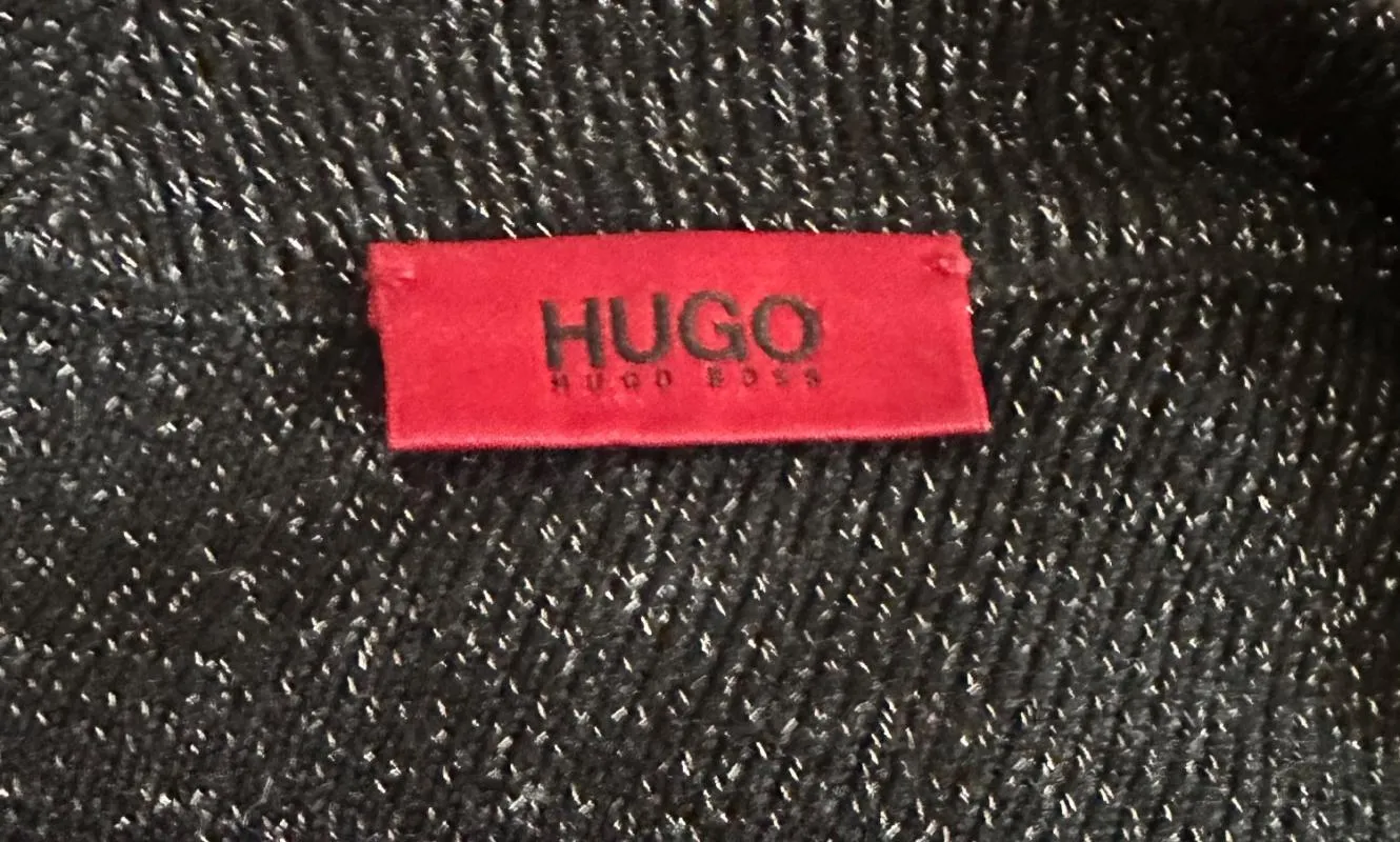 Pulover tip rochie Hugo M | Negru, Mânecă lungă, Lână - Image 9