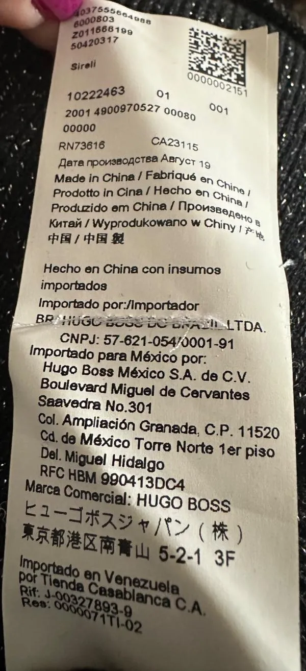 Pulover tip rochie Hugo M | Negru, Mânecă lungă, Lână - Image 11
