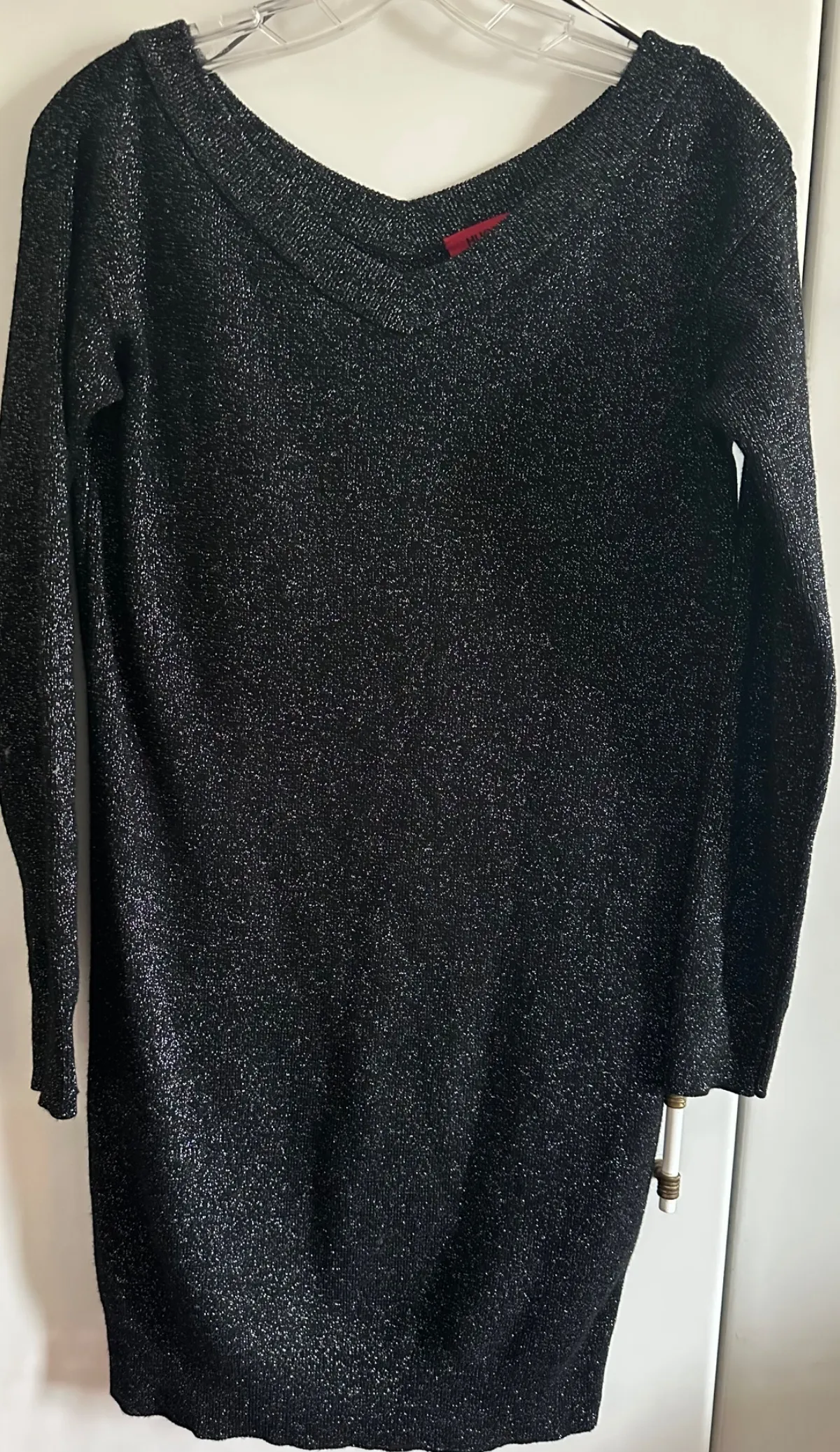 Pulover tip rochie Hugo M | Negru, Mânecă lungă, Lână - Image 12