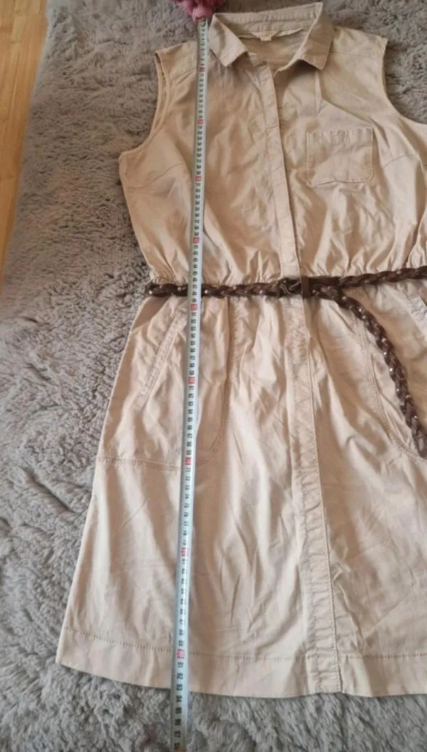 Rochie tip sarafan Esprit L | Bej, Midi, Fără mâneci - Image 10