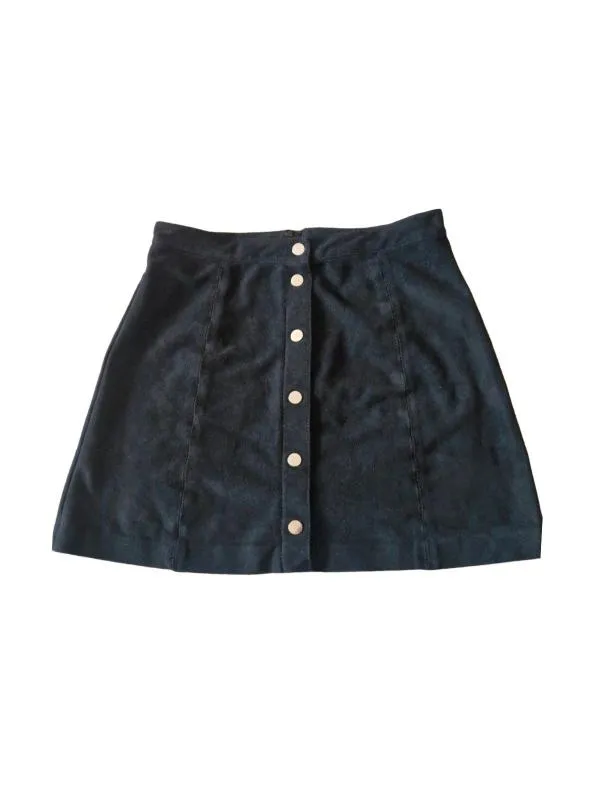 Fustă A-line H&M S | Negru, Mini, Lungă fit