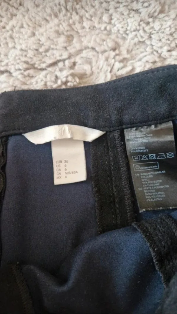 Fustă A-line H&M S | Negru, Mini, Lungă fit - Image 4