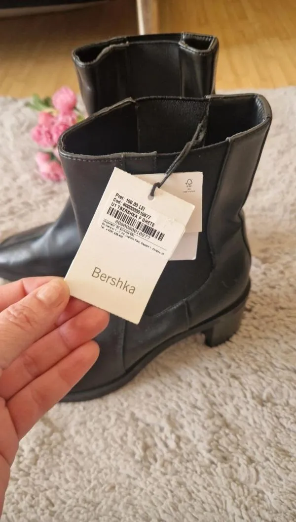 Ghete Bershka EU 39 | Negru - Image 9