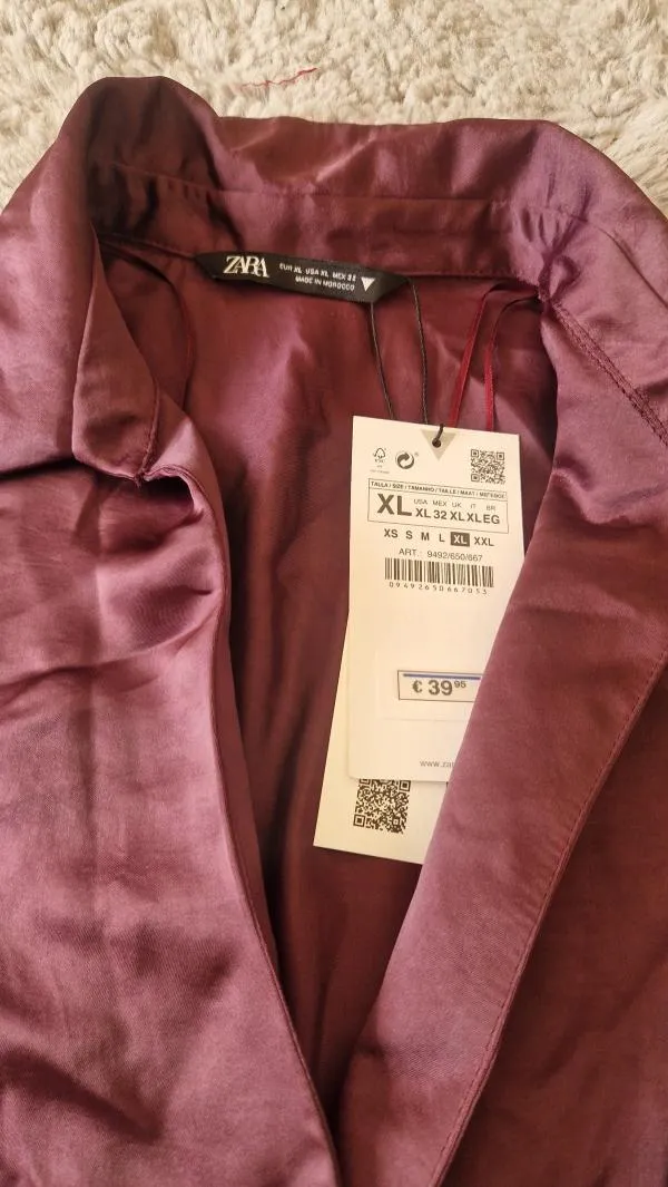 Rochie casual Zara XL | Mov, Mini, Drapat - Image 7