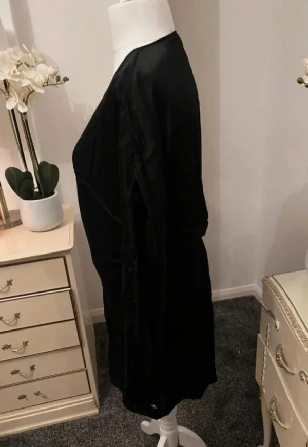 Rochie de seară Zara M | Negru, Mini, Mânecă lungă, Vâscoză - Image 7