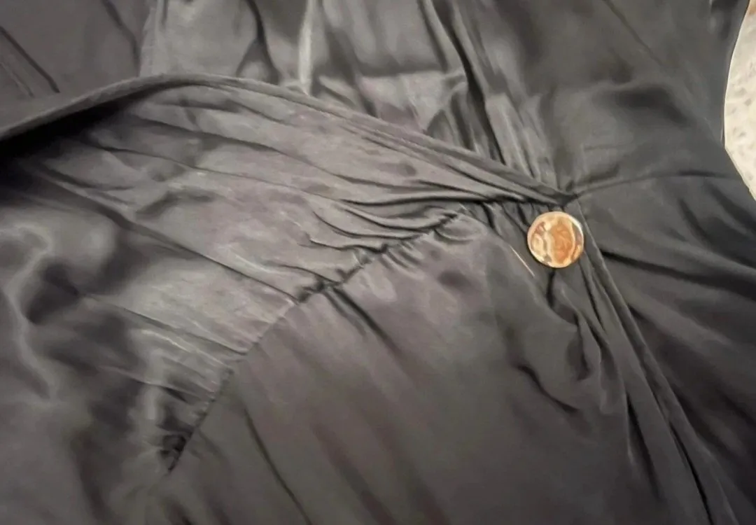 Rochie de seară Zara M | Negru, Mini, Mânecă lungă, Vâscoză - Image 8