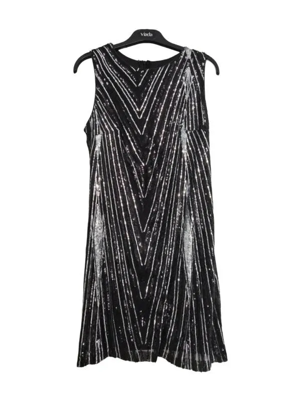 Rochie de seară Fervente EU 40 | Negru, Mini, Fără mâneci, Paiete, Poliester