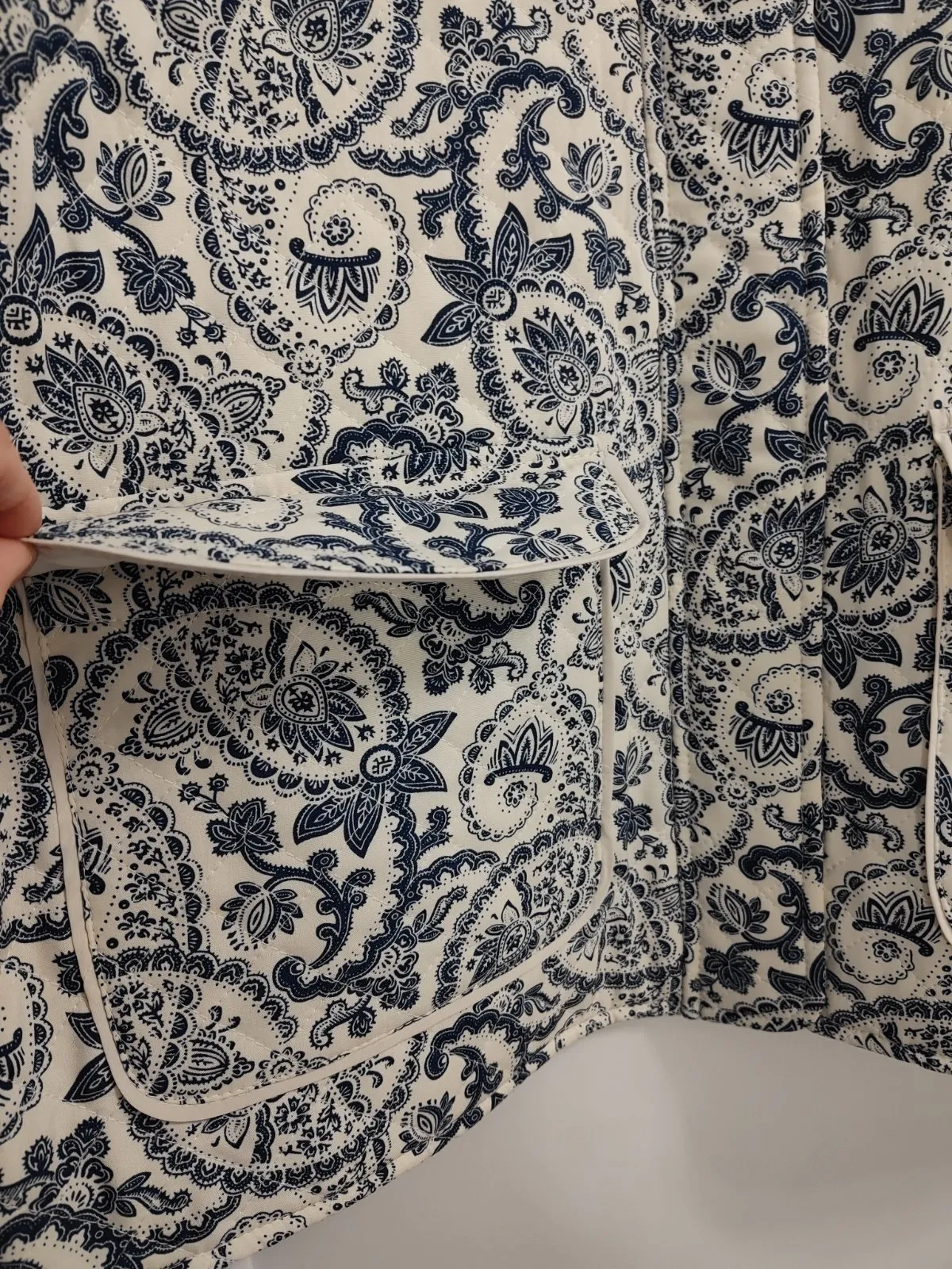 Geacă matlasată Only L | Albastru, Fără glugă, Oriental & Paisley, Poliester - Image 9