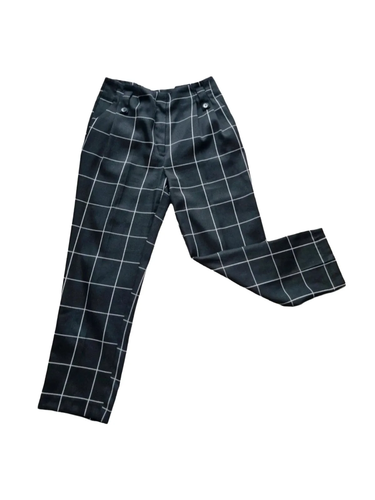 Pantaloni Primark M | Negru, Lungi, Tapered (Conici) fit, Carouri