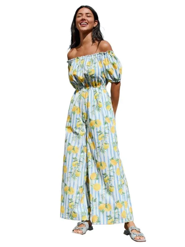 Salopetă Next XL | Multicolor, Lungă, Mânecă scurtă, Floral & Tropical, Bumbac