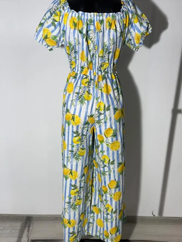 Salopetă Next XL | Multicolor, Lungă, Mânecă scurtă, Floral & Tropical, Bumbac - Image 8