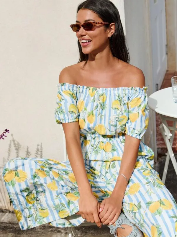Salopetă Next XL | Multicolor, Lungă, Mânecă scurtă, Floral & Tropical, Bumbac - Image 5
