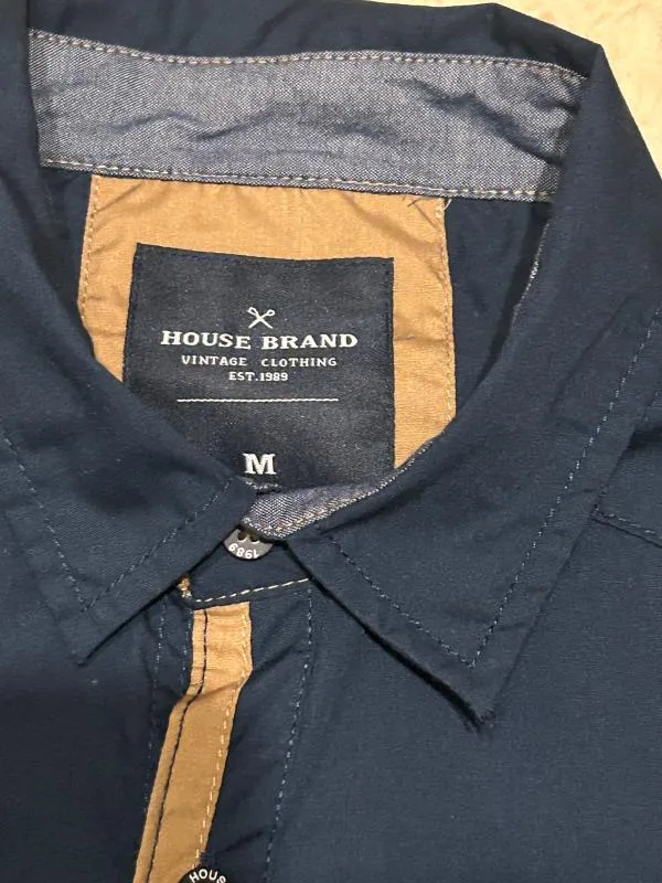 Cămașă House Brand M | Bleumarin, Bumbac - Image 3