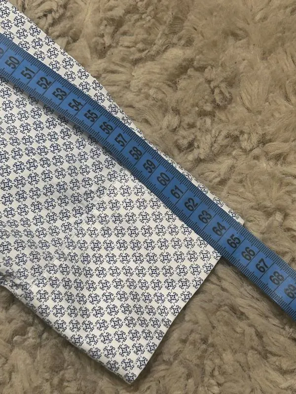 Cămașă cu imprimeu Finest Shirtmaker L | Alb, Buline & Imprimeuri mici, Bumbac - Image 10