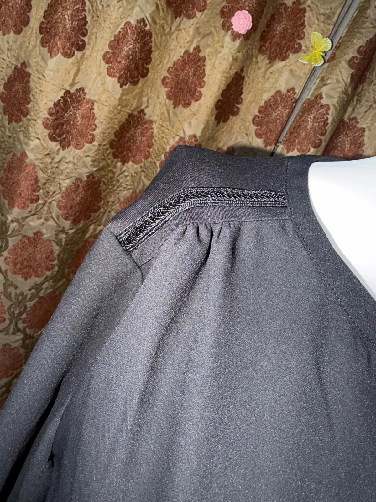 Bluză s.Oliver EU 42 | Negru, Normal, Mânecă lungă, Monocrom - Image 3