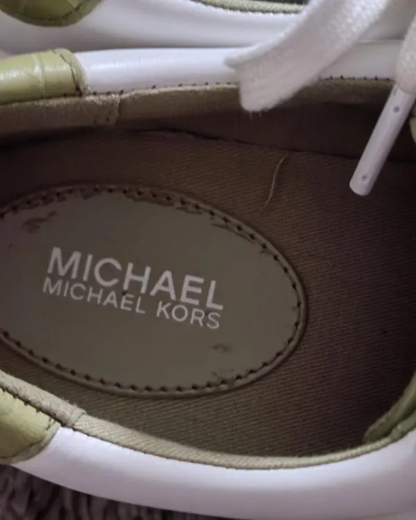 Sneakers Michael Kors EU 37 | Alb, Monocrom, Piele naturală - Image 7