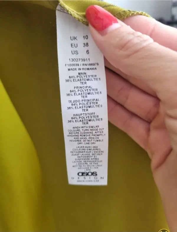 Rochie de seară ASOS M | Khaki, Maxi, Bretele subțiri, Monocrom, Cu decupaje - Image 7