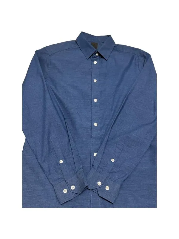 Cămașă H&M M | Bleumarin, Monocrom, Bumbac