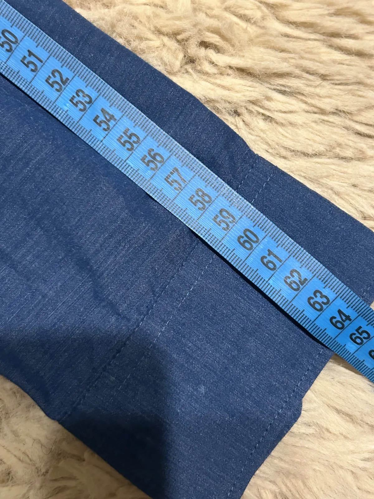 Cămașă H&M M | Bleumarin, Monocrom, Bumbac - Image 7