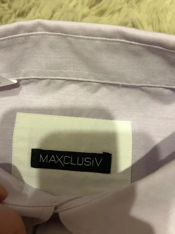 Cămașă Maxclusiv XL | Mov, Monocrom, Bumbac - Image 3