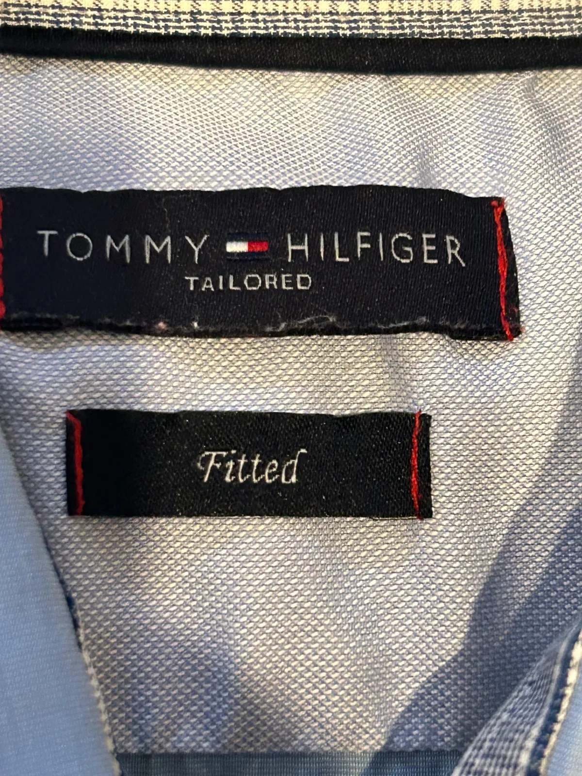 Cămașă Tommy Hilfiger L | Bleu, Monocrom, Bumbac - Image 4