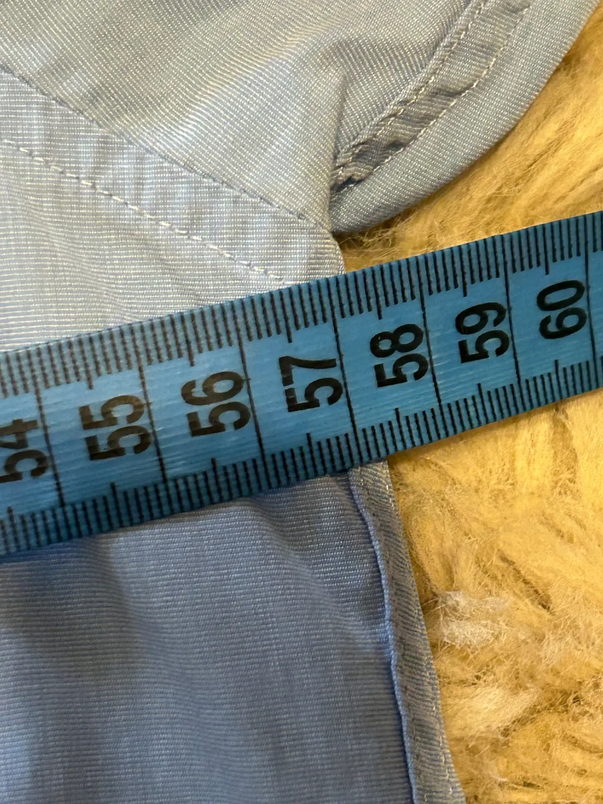 Cămașă Tommy Hilfiger L | Bleu, Monocrom, Bumbac - Image 8