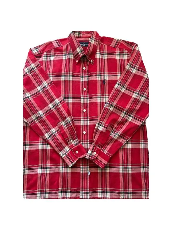 Cămașă cu carouri Ralph Lauren L | Roșu, Carouri, Bumbac