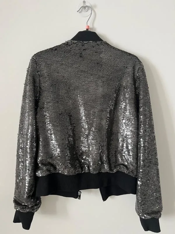Geacă bomber TALLY WEIJL M | Negru, Fără glugă, Monocrom, Paiete - Image 3