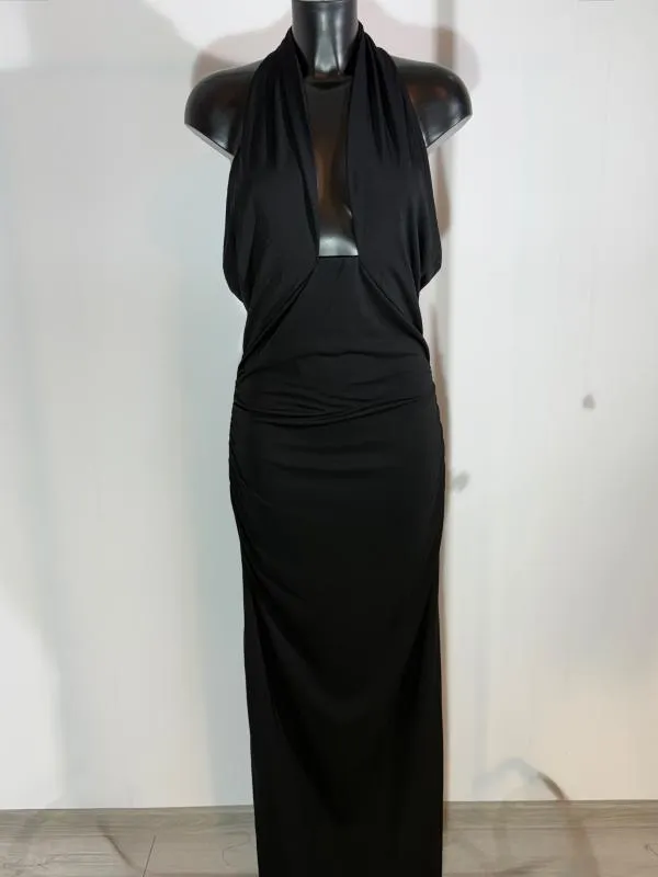 Rochie de seară Next EU 42 | Negru, Maxi, Bretele după gât - Image 2
