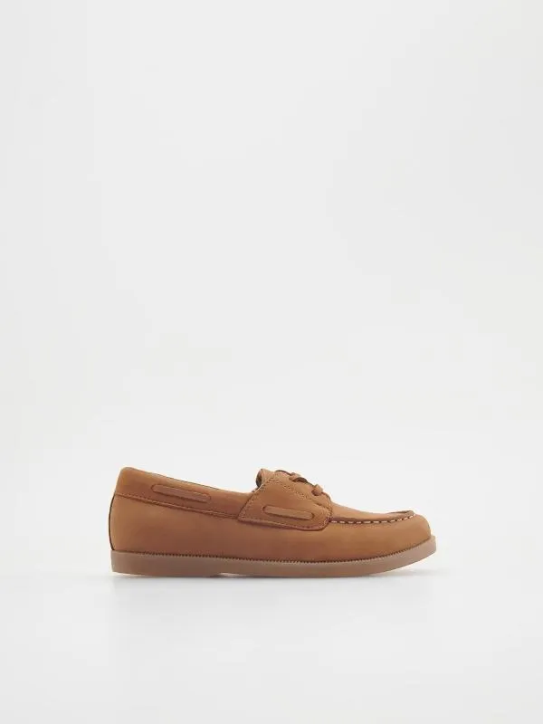 Loaferi Reserved EU 40 | Caramel, Monocrom, Piele naturală - Image 2