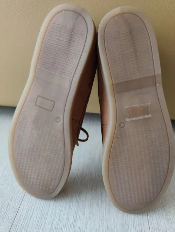 Loaferi Reserved EU 40 | Caramel, Monocrom, Piele naturală - Image 8