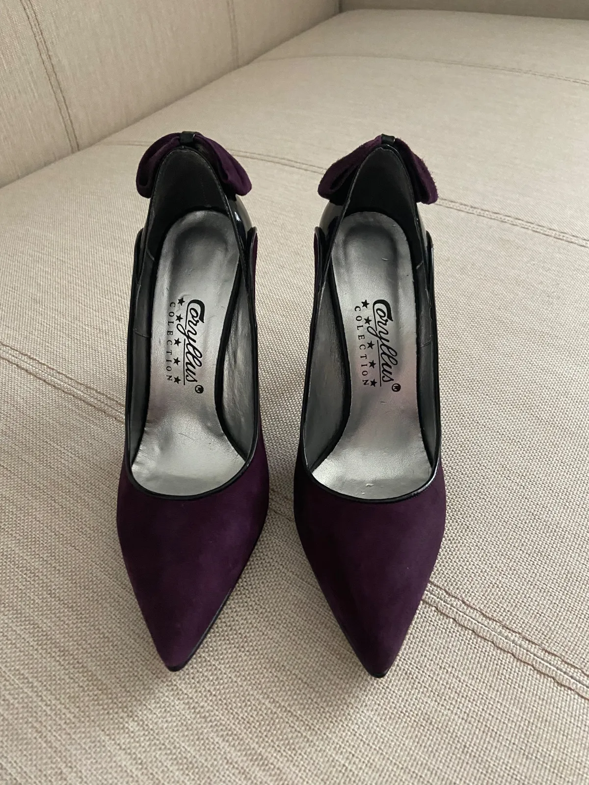 Pantofi cu toc înalt CORYLLUS EU 39 | Mov, Piele întoarsă  Suede - Image 5
