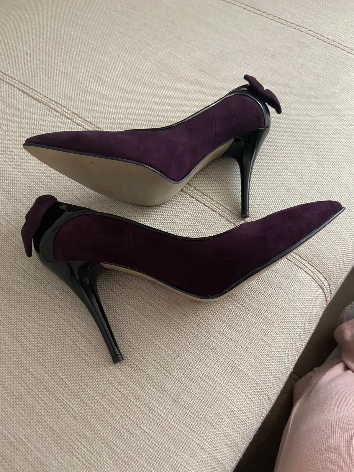 Pantofi cu toc înalt CORYLLUS EU 39 | Mov, Piele întoarsă  Suede - Image 4
