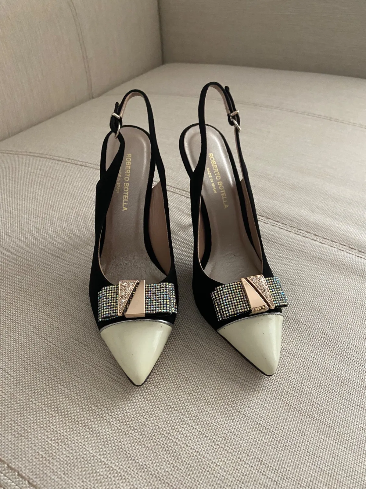 Pantofi cu toc înalt ROBERTO BOTELLA EU 39 | Negru, Piele întoarsă  Suede - Image 5